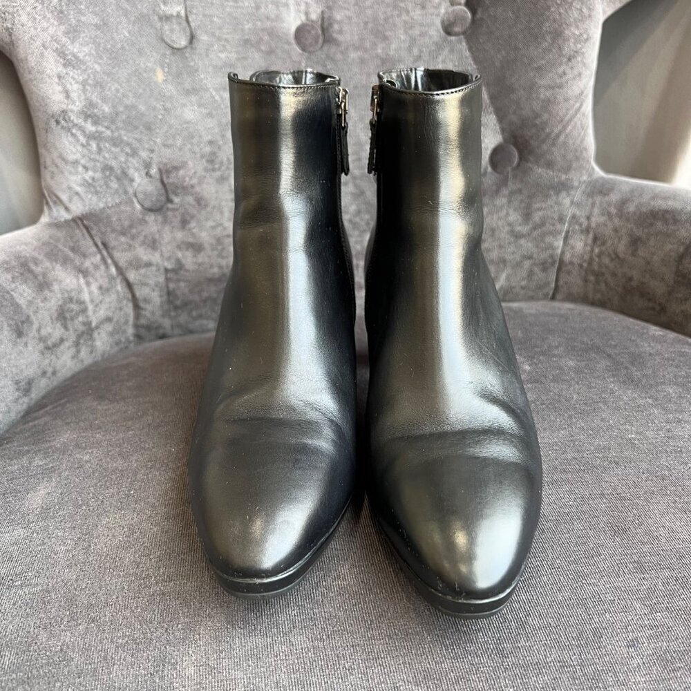 Aquatalia Daniella Black leather Ankle Boots – Size 9 - Picture 2 of 9